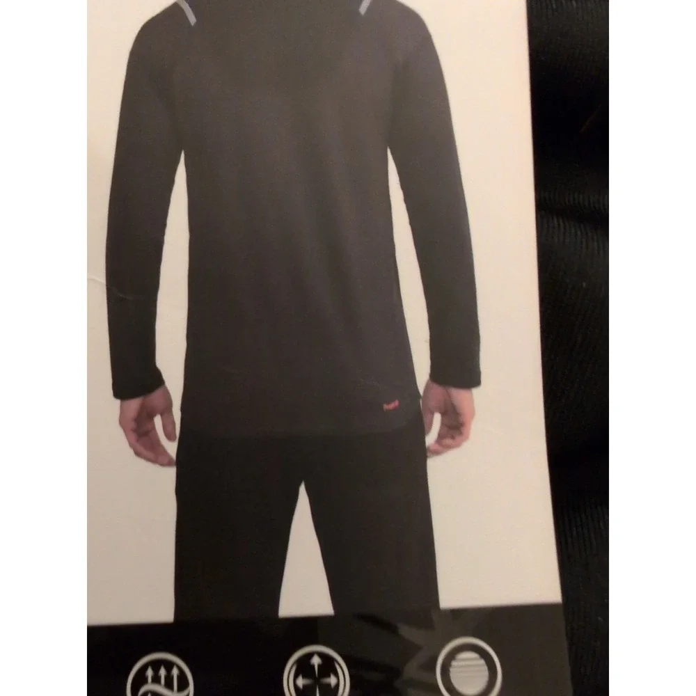 Spyder Active Stretch‎ Top Mens Medium Black Long Sleeve Base Layer Athletic NWT